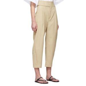 Totême Tan Beige Pleated Lombardy Trousers Small Elevated Basic Fall Old Money